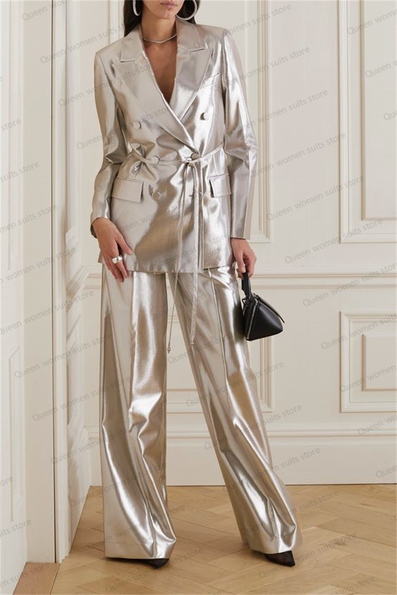 Women Formal Wear Belt - Completo da donna in raso lucido
