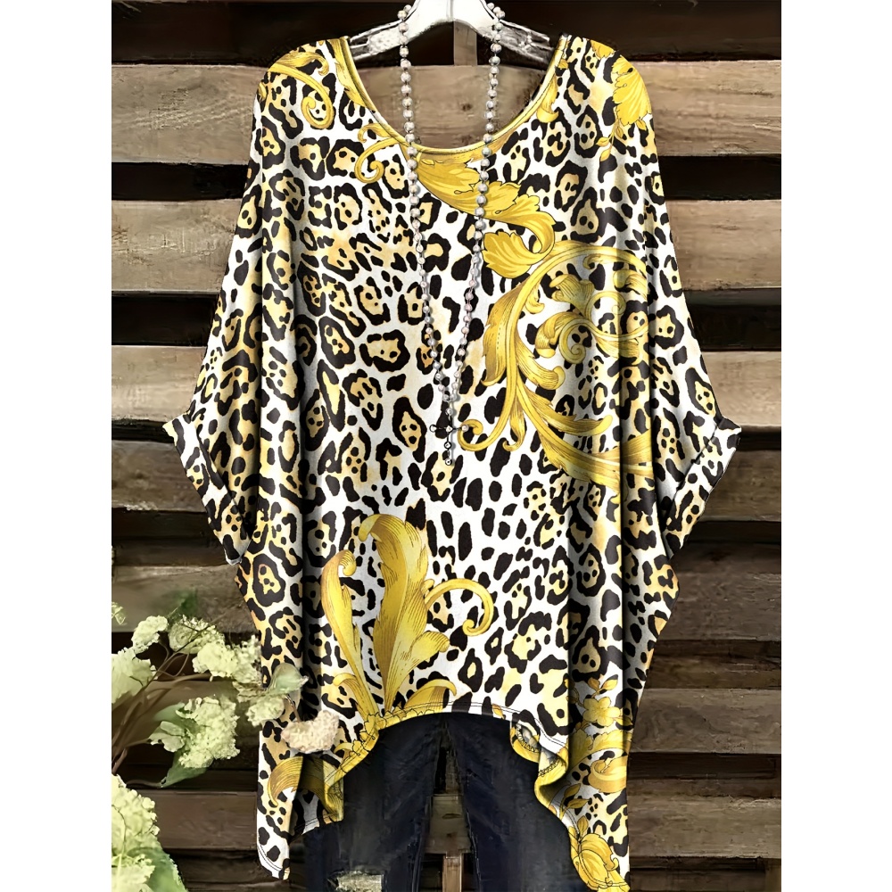 Women Formal Wear Trends - T-shirt con stampa animalier alla moda