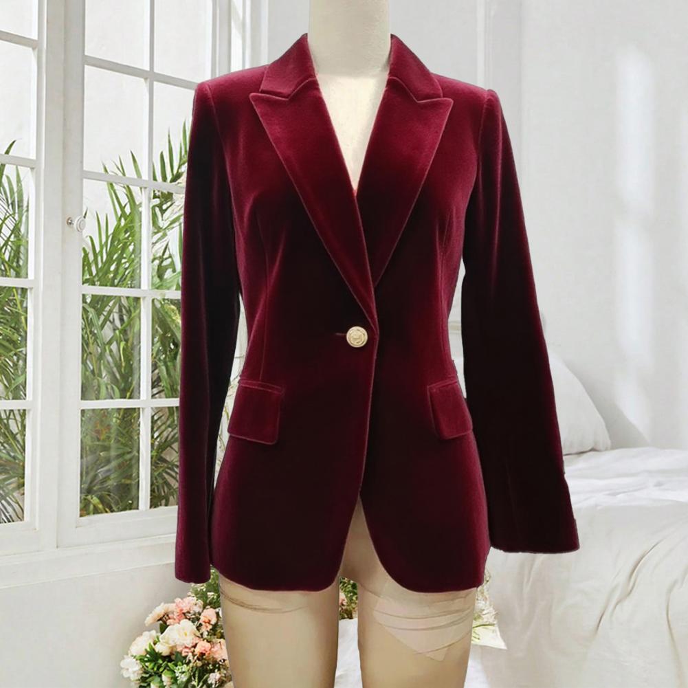 Women Formal Wear With Blazer - Blazer da donna in velluto taglie