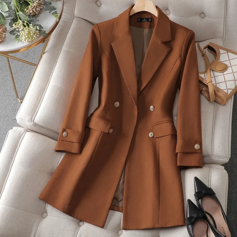 Women Formal Wear With Blazer - Giacca autunno inverno donna giacca lunga