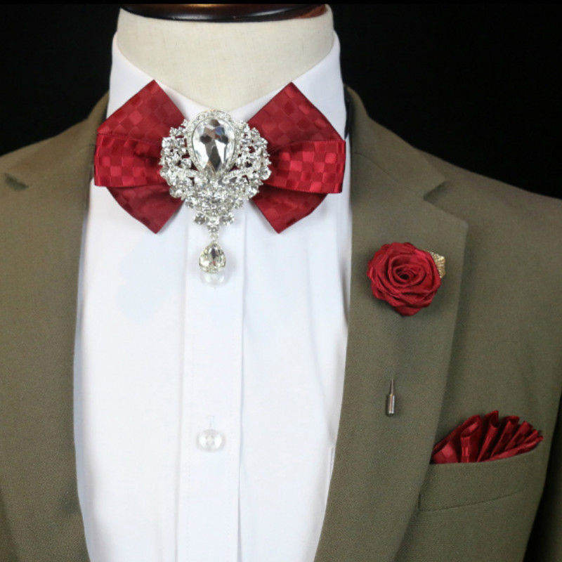 Women Formal Wear Korean - Spilla da uomo con strass da