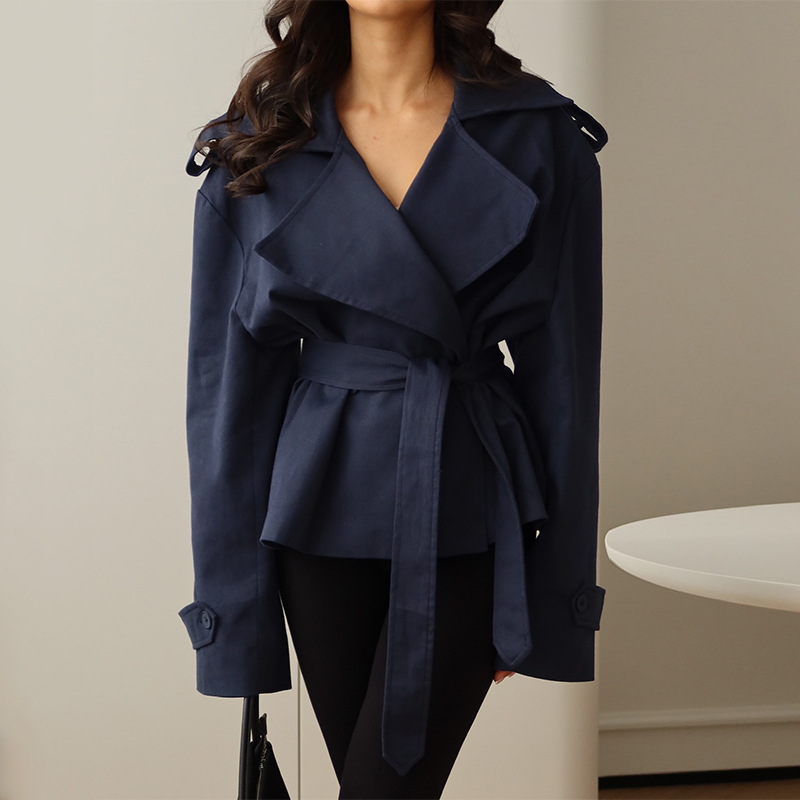 Women Formal Wear Belt - Abito da donna autunno blu navy