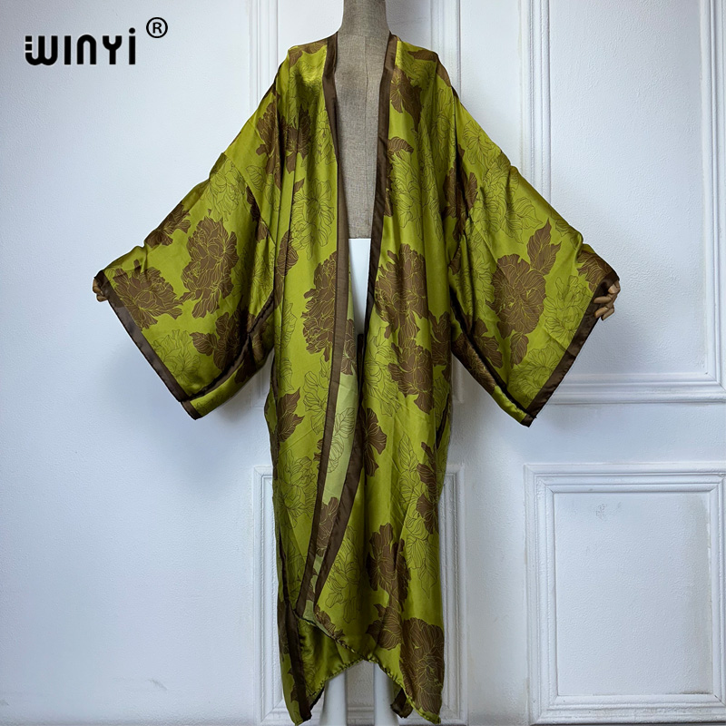 Young Women'S Formal Wear - WINYI Africa boho stampa Kimono abiti