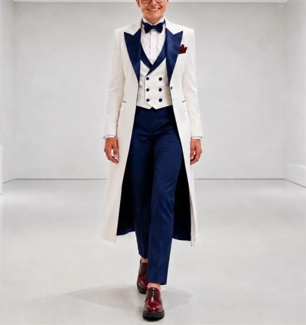Women Formal Wear With Blazer - Giacca da Donna Blu Navy e