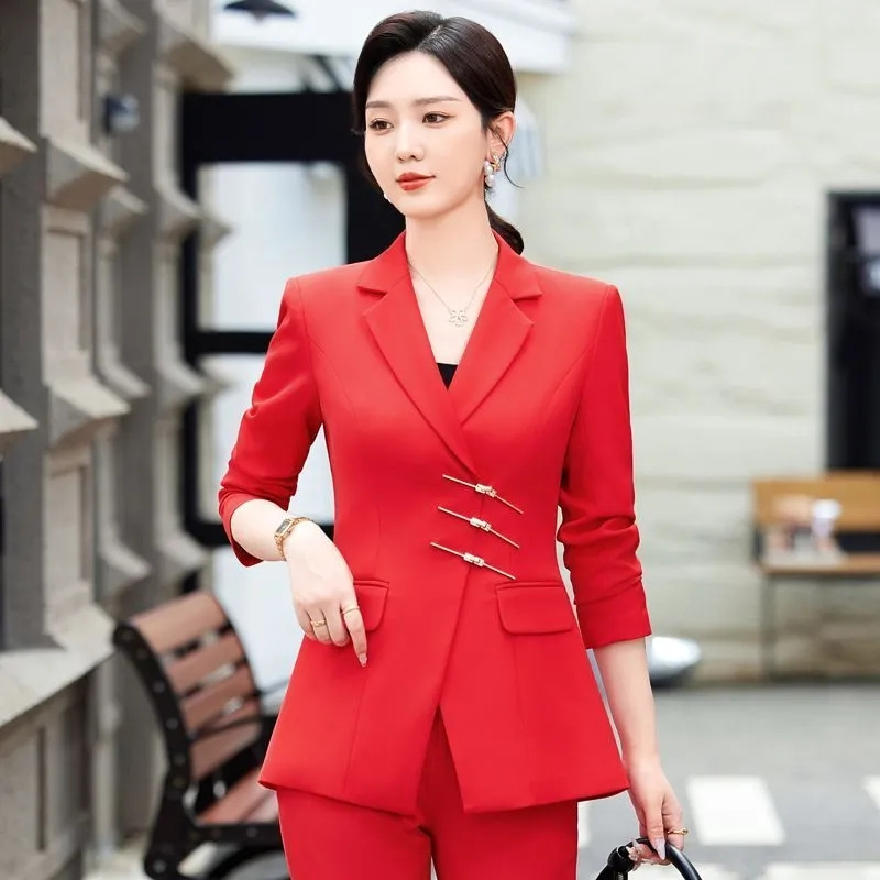2025 Moda Bianco Rosso Nero Gi - Women Formal Wear With Blazer recensione e prezzo