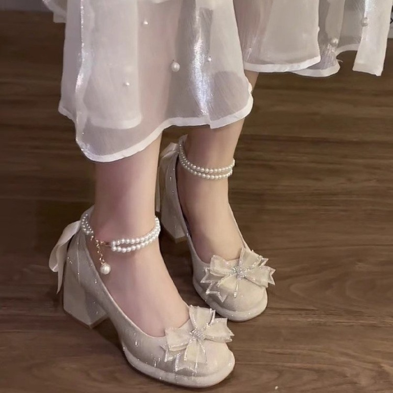 Scarpe décolleté con fiocco fr - Pump Heel Block recensione e prezzo