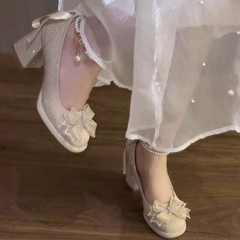 Scarpe décolleté con fiocco fr - Pump Heel Block recensione e prezzo