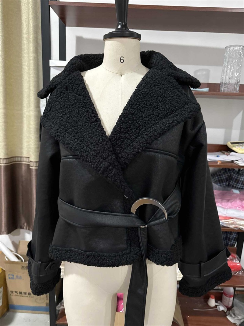 Giacca da donna nera in pellic - Women Formal Wear Belt recensione e prezzo