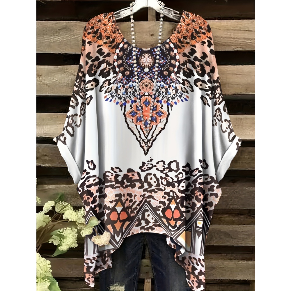 T-shirt con stampa animalier a - Women Formal Wear Trends recensione e prezzo