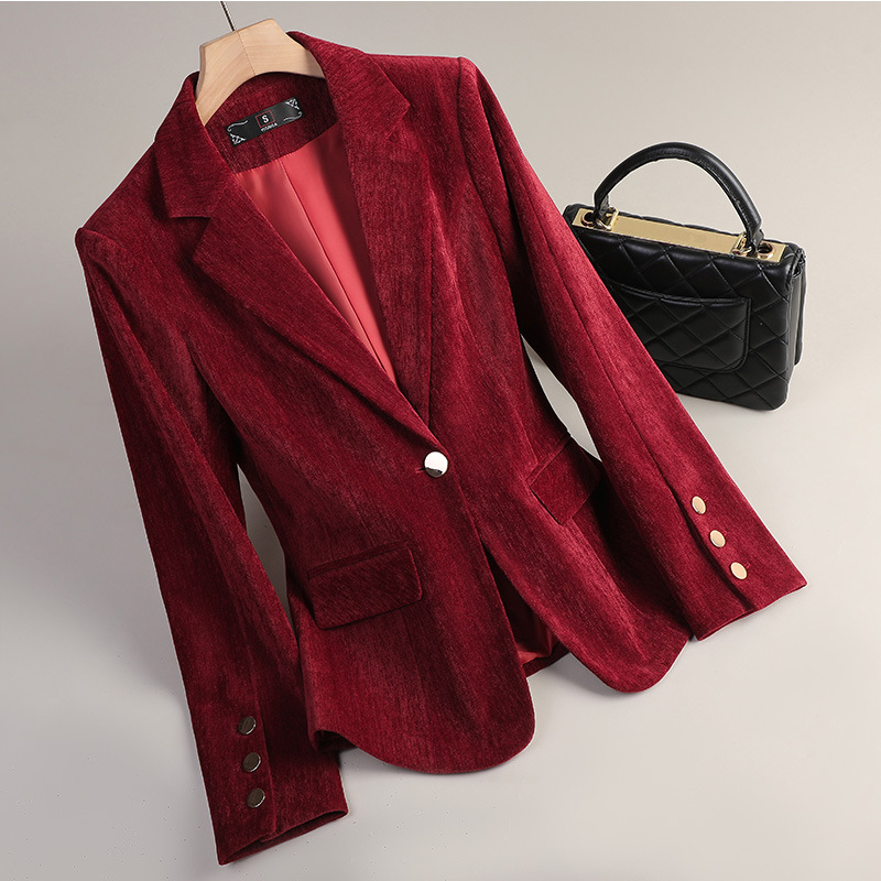 Blazer in Velluto Giallo Oro p - Women Formal Wear With Blazer recensione e prezzo