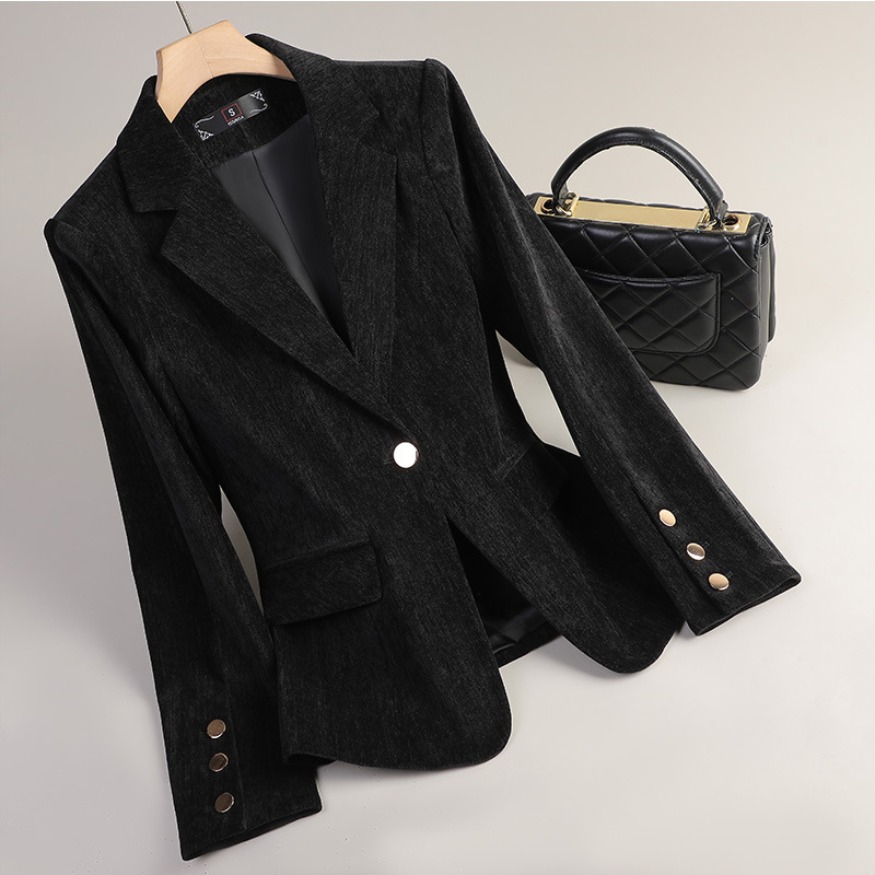 Blazer in Velluto Giallo Oro p - Women Formal Wear With Blazer recensione e prezzo