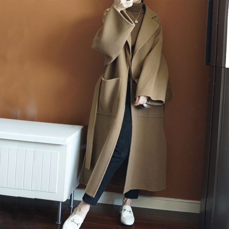 Elegante Cappotto Lungo da Don - Women Formal Wear Belt recensione e prezzo