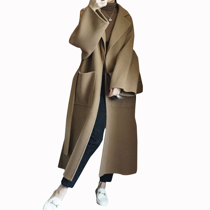 Elegante Cappotto Lungo da Don - Women Formal Wear Belt recensione e prezzo