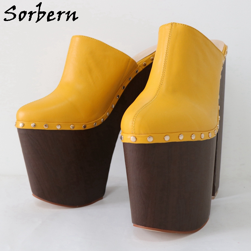 Sorbern scarpe con pompa giall - Pump Heel Block recensione e prezzo