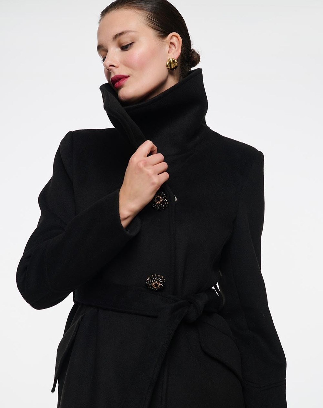 Cappotto di lana da donna vint - Women Formal Wear Belt recensione e prezzo