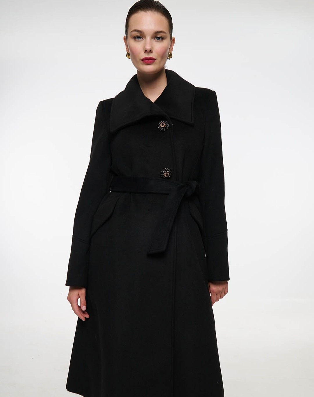 Cappotto di lana da donna vint - Women Formal Wear Belt recensione e prezzo