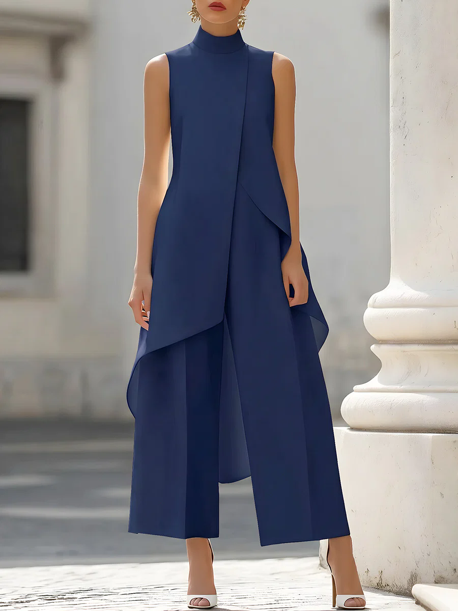 Tuta senza maniche con collo a - Women'S Elegant Formal Wear recensione e prezzo