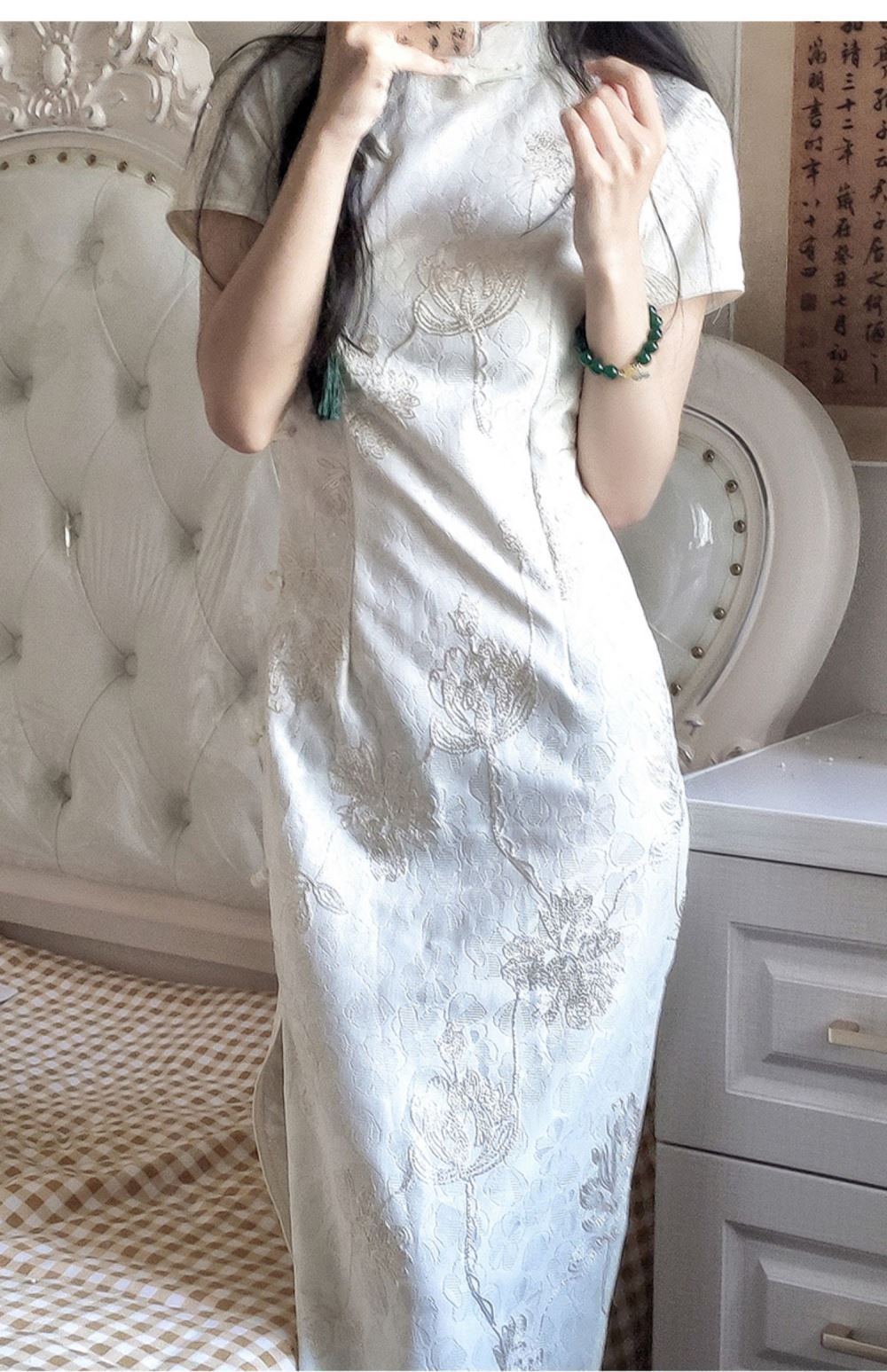 Abito Qipao Bianco Tradizional - Young Women'S Formal Wear recensione e prezzo